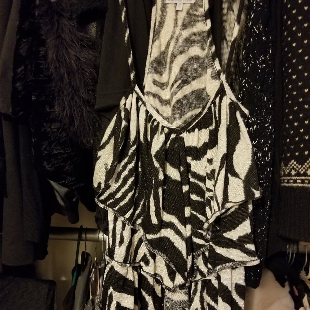 Zebra sweater tank